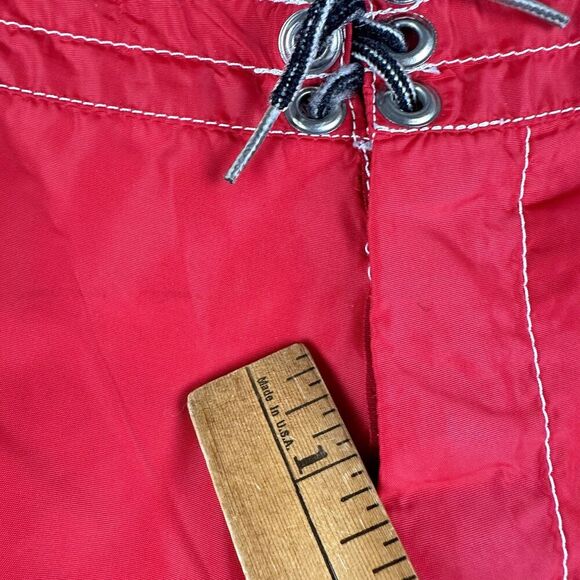 Birdwell Beach Britches Board Shorts Mens 30 Classic Red Lined Short Surf 15” - Picture 4 of 15